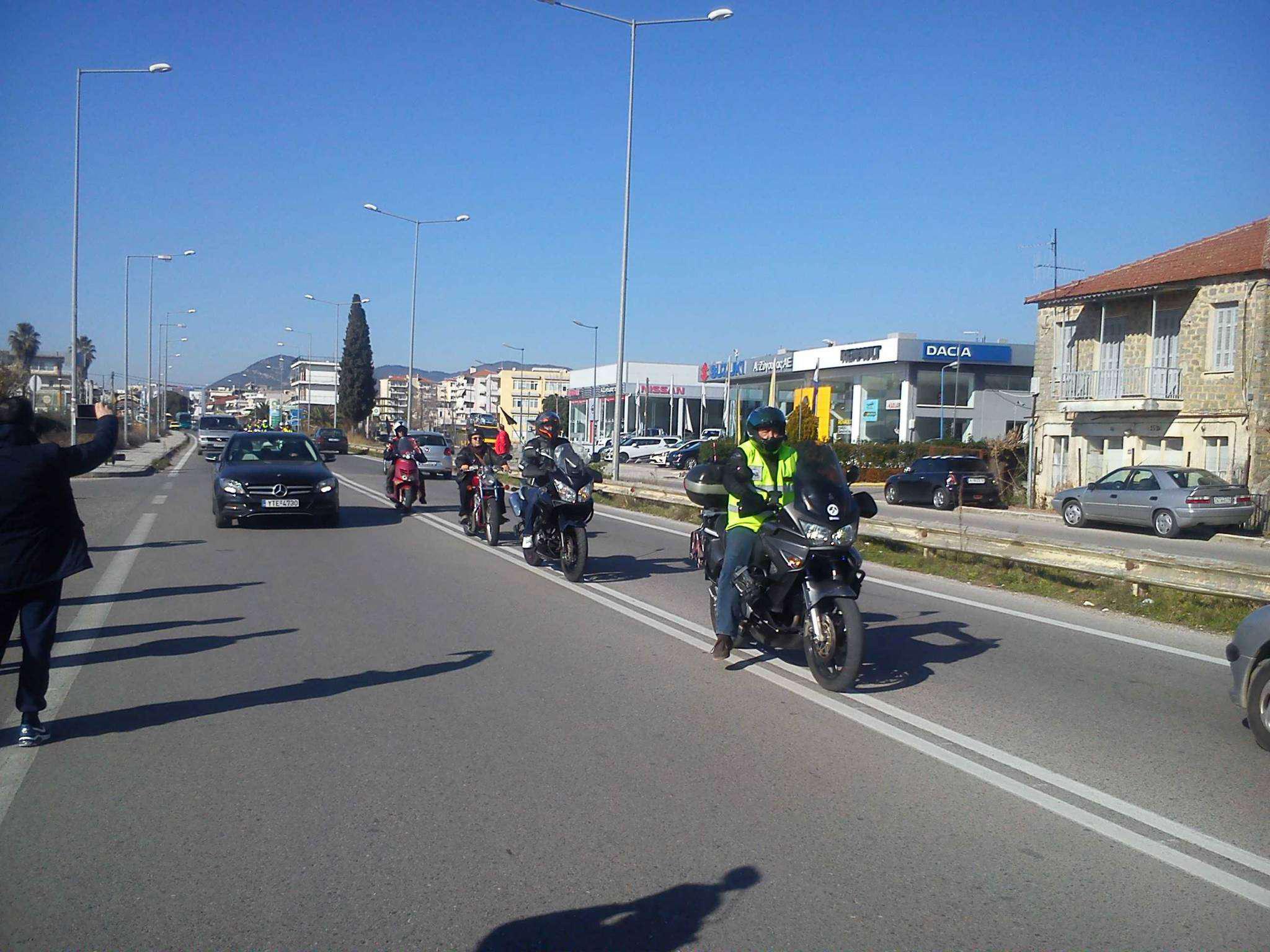 Aγρίνιο: Διαμαρτυρία μοτοσυκλετιστών και επιχειρηματιών στην Ε.Ο