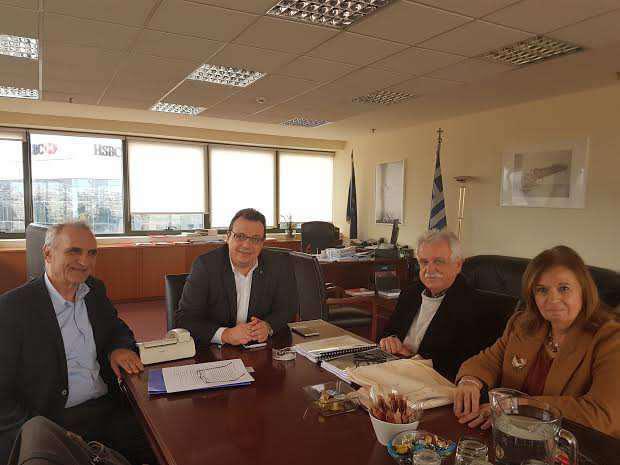 Γ. Βαρεμένος με Σ. Μπένο και Σ. Φάμελο για την ανάδειξη των αρχαίων θεάτρων της Αιτωλοακαρνανίας.