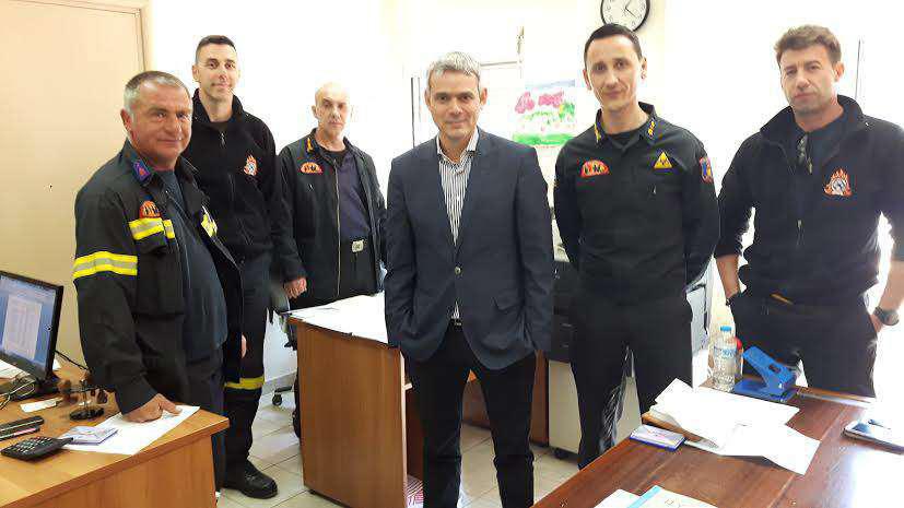 Επίσκεψη Κ.Καραγκούνη στην Πυροσβεστική Υπηρεσία Ναυπάκτου