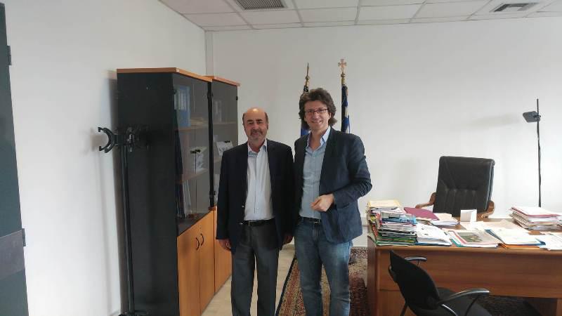 Συνάντηση του γραμματέα των ανεξάρτητων ελλήνων Ευθ.Δρόσου με τον γενικό γραμματέα δια βίου μάθησης και νέας γενιάς Π.Παπαγεωργίου