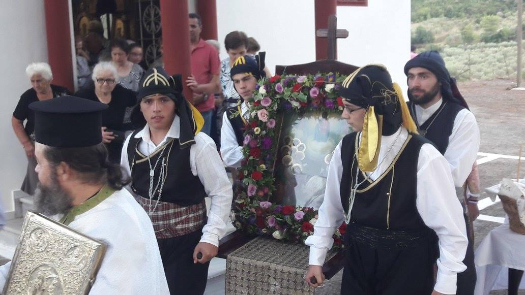 Περιφορά της εικόνας της Παναγίας στο Μπαμπαλιό