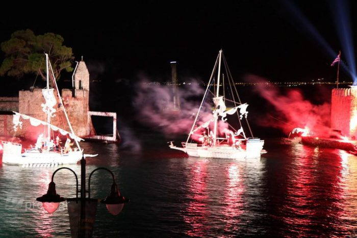 Εντυπωσιακές εικόνες από την αναπαράσταση της Ναυμαχίας Ναυπάκτου