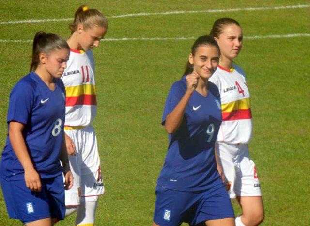 Για πρώτη φορά αθλήτρια της γυναικείας ομάδας ποδοσφαίρου Μεσολόγγι 2008 στην Εθνική Ελλάδος Γυναικών