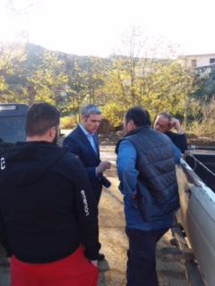 Κλιμάκιο της ΝΔ με επικεφαλής τον Βουλευτή Κ. Καραγκούνη στις πληγείσες περιοχές της Αιτ/νίας