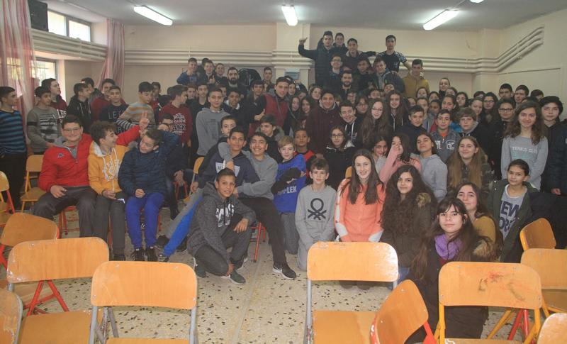 ΑΟ Αγρινίου/Επίσκεψη στο 2ο Γυμνάσιο Αγρινίου