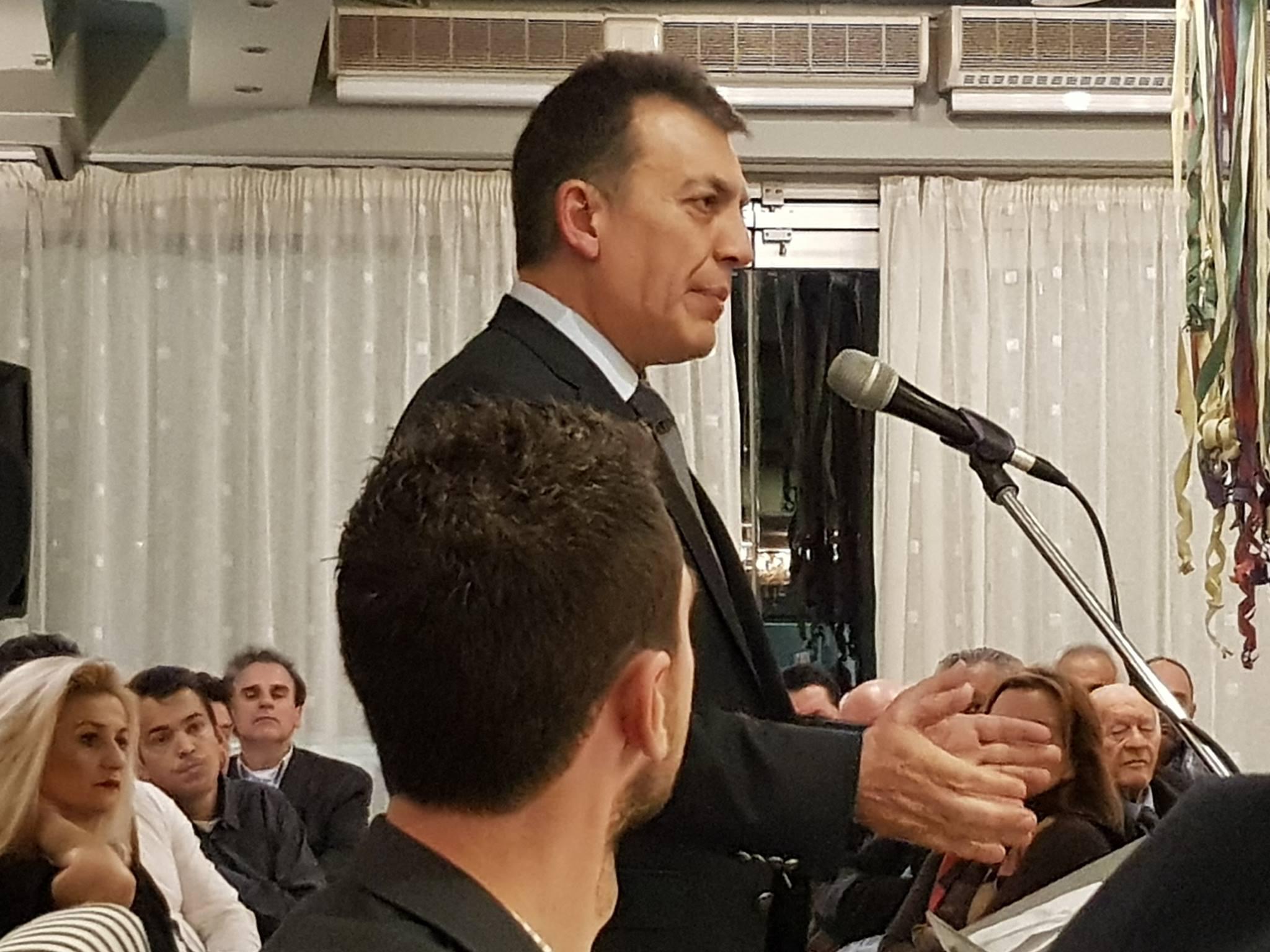 Κοπή βασιλόπιτας της ΔΗΜ. Τ.Ο. Αμφιλοχίας ΝΔ παρουσία Γ.Βρούτση