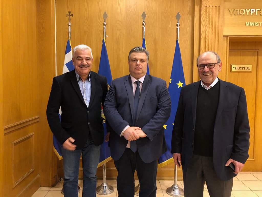 Συνάντηση των Δημάρχων Ν. Καραπάνου, Π. Λουκόπουλου και Ε. Γαλούνη με τον Αρχηγό του ΓΕΣ για το 2/39 Σύνταγμα Ευζώνων