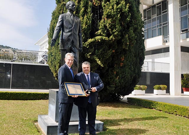 Συνάντηση του Δημάρχου Μεσολογγίου με τον Πρέσβη των Η.Π.Α. στην Ελλάδα