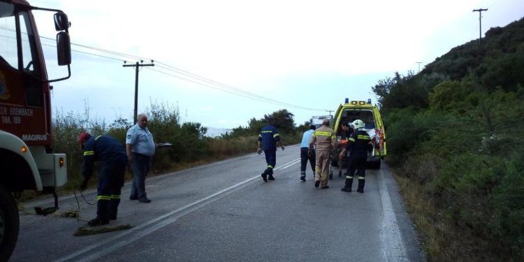 Ανατροπή οχήματος μετά την Βόνιτσα-Τραυματίστηκε η οδηγός