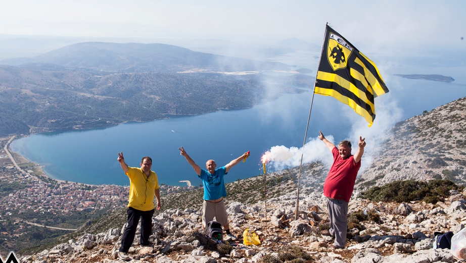 ΑΕΚτζήδες ξανάστησαν τη Σημαία της ΑΕΚ στη Βελούτσα-Μεγάλος έρωτας για την ομάδα!
