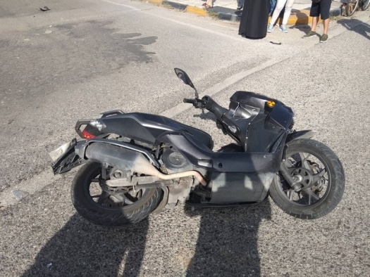 Μεσολόγγι: Το κράνος του έσωσε τη ζωή…