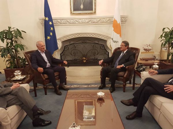 Γ.Βαρεμένος: Συνάντηση με το Πρόεδρο της Κυπριακής Δημοκρατίας  Νίκο Αναστασιάδη