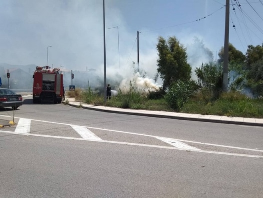 Πυρκαγιά από βραχυκύκλωμα της ΔΕΗ στην Αγριλιά
