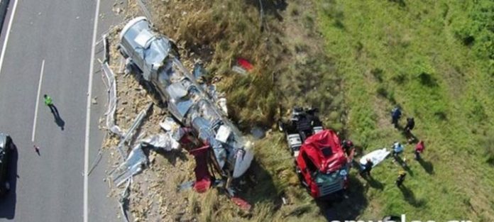 Εικόνες σοκ – Φρικτό τροχαίο στην Εγνατία Οδό – Ένας νεκρός (φωτο-video)