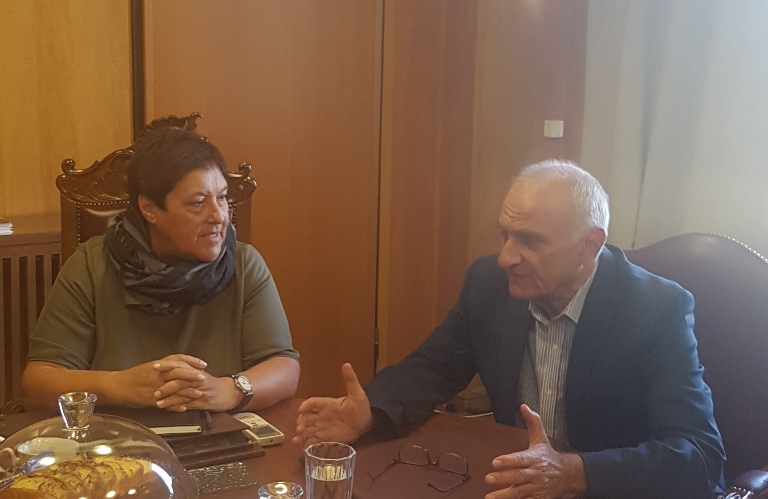 Συνάντηση του Γ. Βαρεμένου με την πρύτανη του Πανεπιστημίου Πατρών