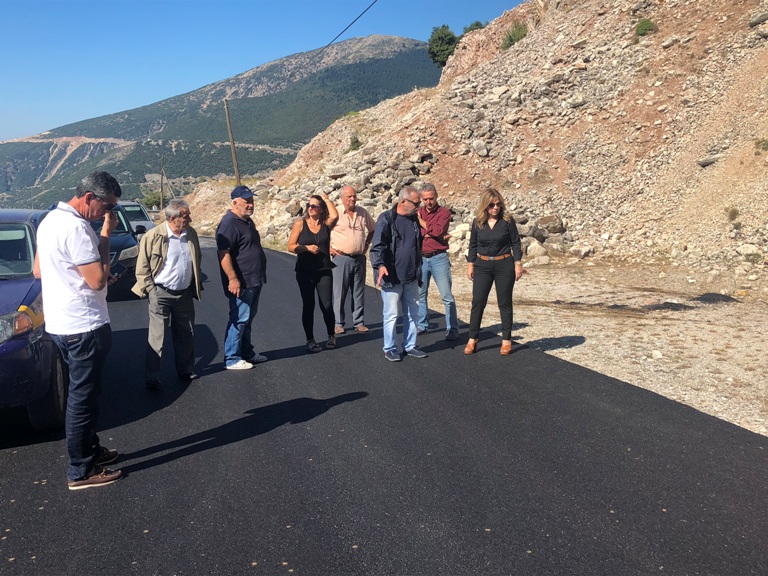Η Χριστίνα Σταρακά σε έργα που εκτελούνται στην Ορεινή Ναυπακτία