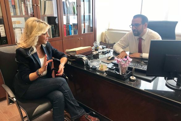 H E. Κονιδάρη συναντήθηκε με τον υποψήφιο Περιφερειάρχη Δυτικής Ελλάδας Ν. Φαρμάκη
