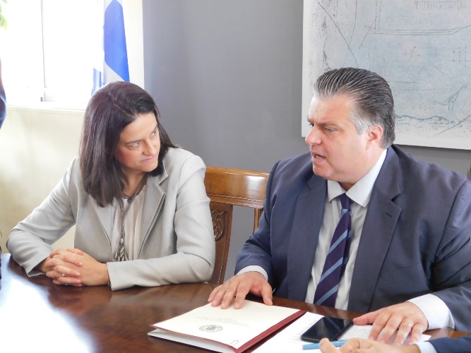 Συνάντηση του Δημάρχου Μεσολογγίου με την Βουλευτή Νίκη Κεραμέως