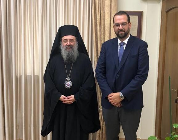 Σε εγκάρδιο κλίμα η συνάντηση Ν. Φαρμάκη με το Μητροπολίτη Πατρών