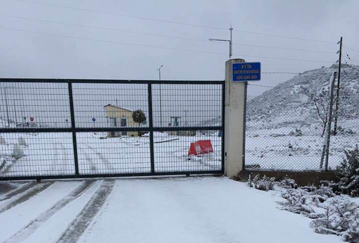 Πολικό ψύχος και χιονοπτώσεις στην Αιτωλ/νία-Εκτός λειτουργίας ο ΧΥΤΑ Στράτου
