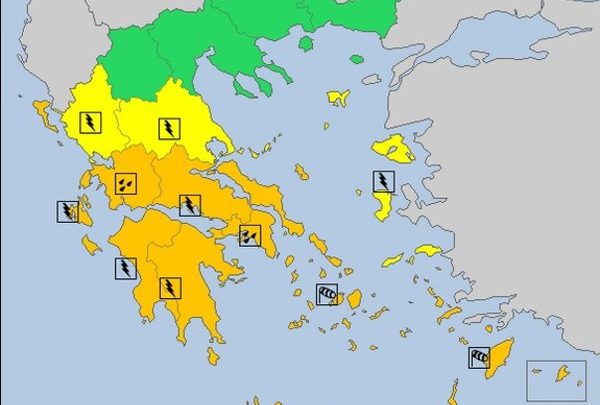 Δυτική Ελλάδα: Έκτακτο Δελτίο Επικίνδυνων Καιρικών Φαινομένων