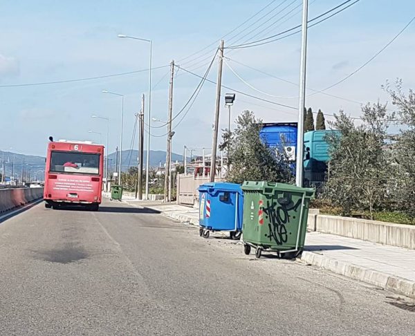 Αγρίνιο-Η επικινδυνότητα της Εθνικής Οδού και η “αναρχία” των κάδων!