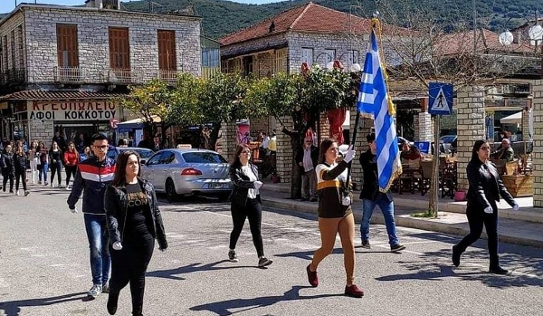Θέρμο:Κατάθεση στεφάνων για την εθνική επέτειο της 25ης Μαρτίου(βιντεο)