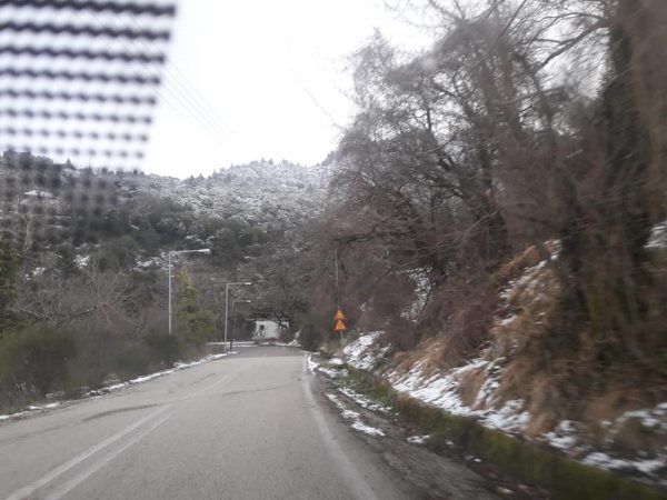 Χιόνισε στον Άγιο Βλάση Αιτωλ/νίας