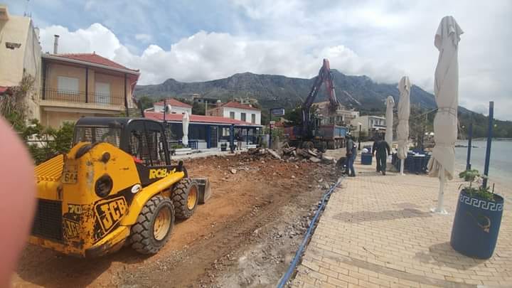 Με γοργούς ρυθμούς το έργο του παραλιακού μετώπου της Παλαίρου