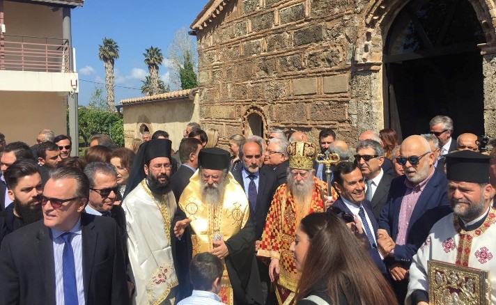 Στην περιφορά της Θαυματουργής Εικόνας της Παναγίας στη Γαστούνη ο Περιφερειάρχης Απ. Κατσιφάρας