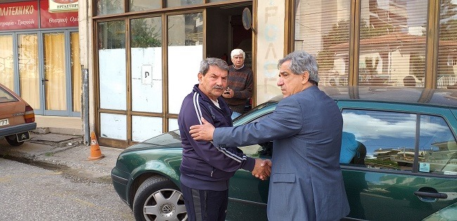 Περιοδεία στην οδό Ηρώων Πολυτεχνείου και την πλατεία Χατζοπούλου του Σ.Καμμένου