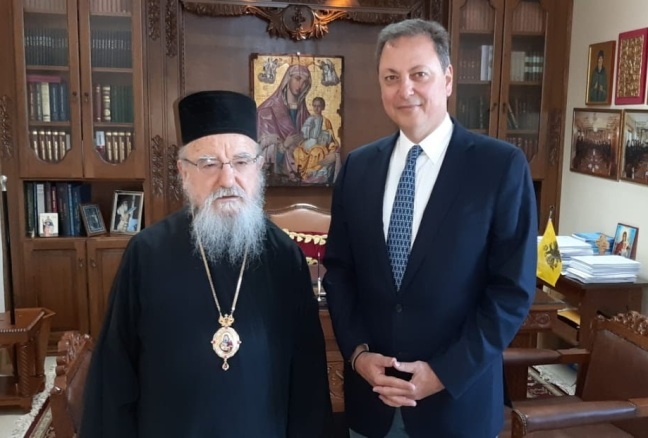 Σπήλιος Λιβανός: Συνάντηση με τον Μητροπολίτη Αιτωλίας και Ακαρνανίας Κοσμά
