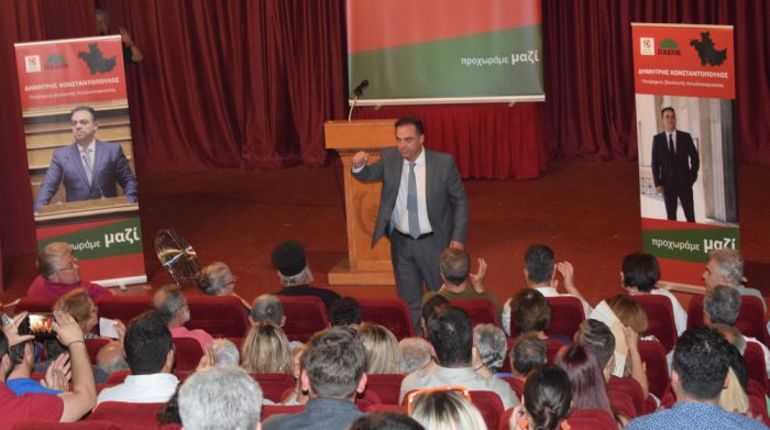 Δυναμική συγκέντρωση Δημ.Κωνσταντόπουλου στο Μεσολόγγι