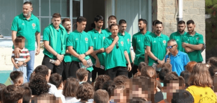 Ο Α.Ο. Αγρινίου στο 1ο Δημοτικό Σχολείο Αγρινίου