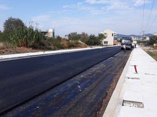 Αγρίνιο: Ασφαλτόστρωση στην οδό Κλεισθένους