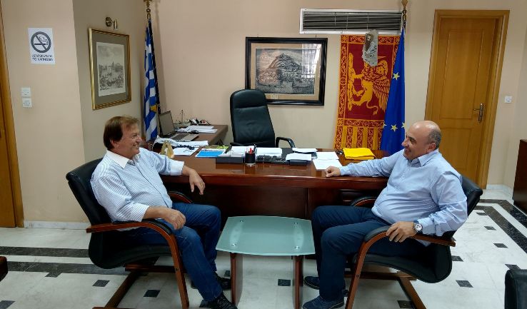 Ο Δήμαρχος Ναυπακτίας, Βασίλης Γκίζας συναντήθηκε με τον Γιάννη Νταουσάνη