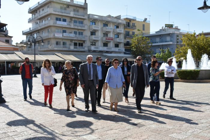 Την Υπουργό Πολιτισμού Λίνα Μενδώνη υποδέχθηκε στο Μεσολόγγι ο Δήμαρχος Κώστας Λύρος