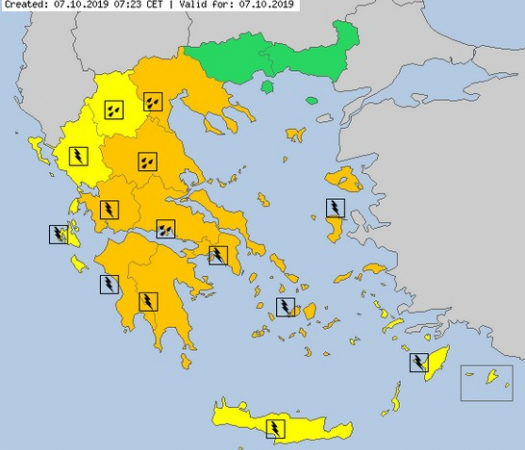 Νέο έκτακτο δελτίο επιδείνωσης του καιρού στην Αιτωλοακαρνανία