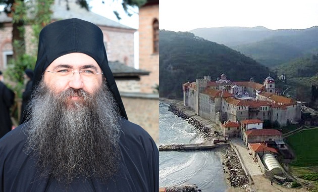 Ο ηγούμενος της Ι.Μ Εσφιγμένου Αγίου Όρους Αρχιμανδρίτη Βαρθολομαίου στα Παλιάμπελα  Βόνιτσας