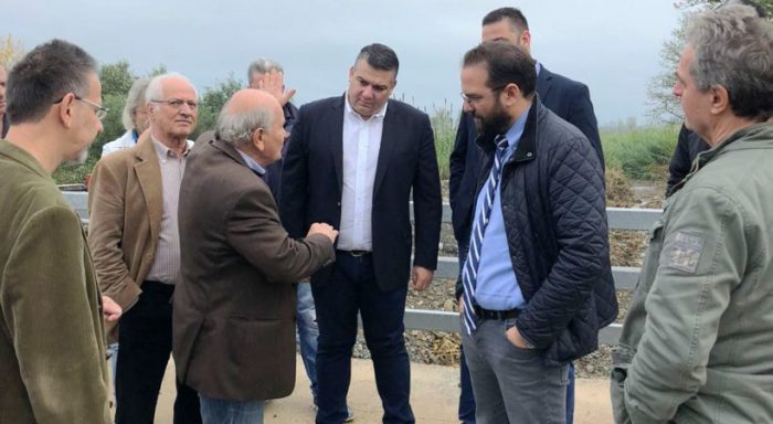 Επίσκεψη Ν. Φαρμάκη σε αντιπλημμυρικά έργα της Μακρυνείας Αγρινίου