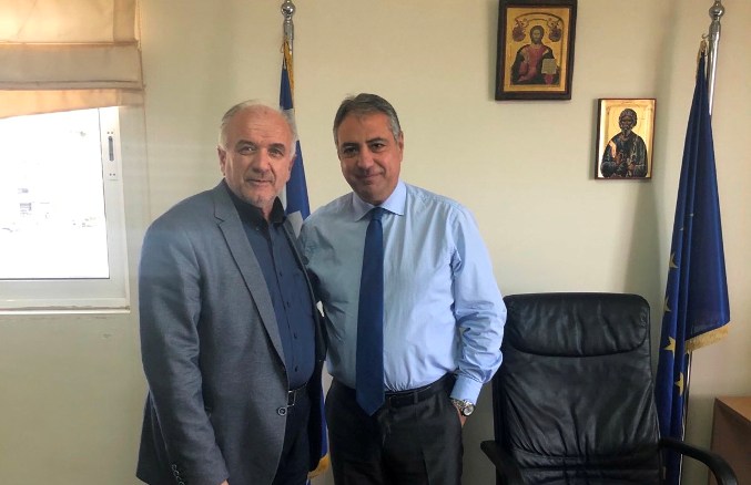 Συνάντηση του Δημάρχου Μεσολογγίου Κ. Λύρου με τον Διοικητή 6ης ΥΠΕ Γ. Καρβέλη