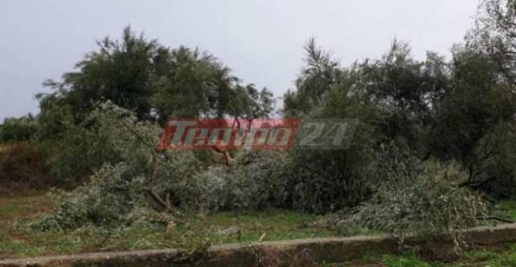 Σφοδρή κακοκαιρία στην Αχαΐα – Από θαύμα σώθηκε αγρότης στα Σπάτα