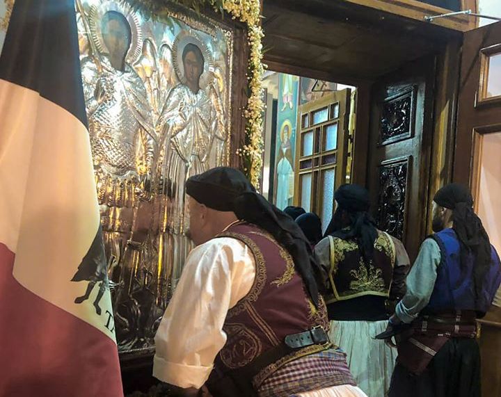 Από προσγείωση οβίδας κανονιού δημιουργήθηκε πηγάδι στον Ι.Ν Παμεγίστων Ταξιαρχών στο Αιτωλικό