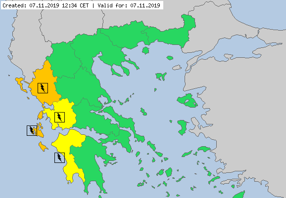 Αιτωλοακαρνανία: Έκτακτο δελτίο επιδείνωσης καιρού