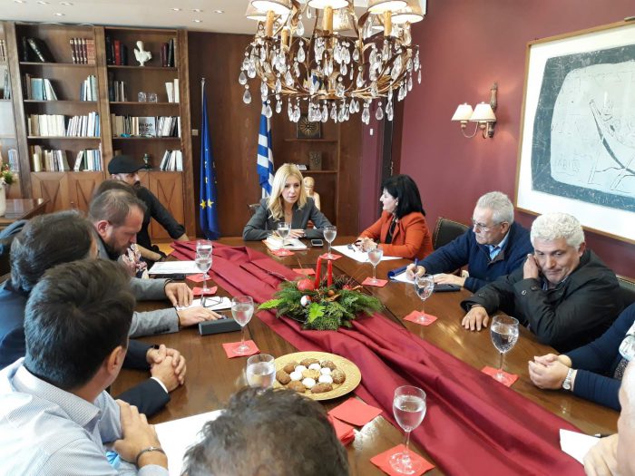 Σε σύσκεψη στο Μεσολόγγι η υφυπουργός Αγροτικής Ανάπτυξης, Φωτεινή Αραμπατζή
