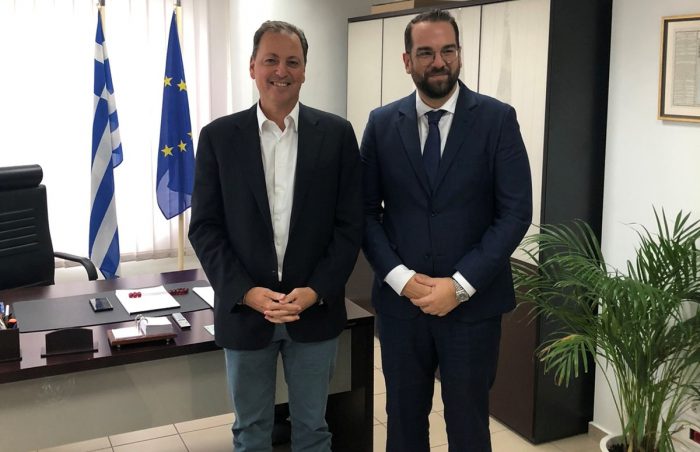 Τον Περιφερειάρχη επισκέφθηκε ο κοινοβουλευτικός εκπρόσωπος της Ν.Δ., Σπήλιος Λιβανός