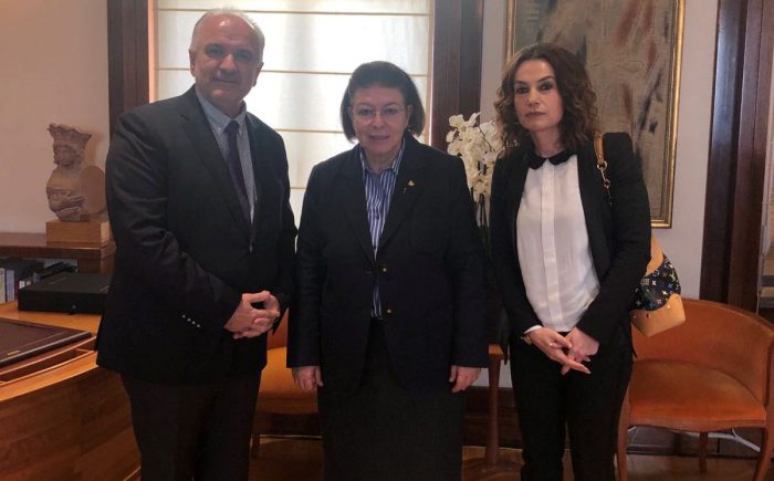 Συνάντηση Κώστα Λύρου με την Υπουργό Πολιτισμού Λίνα Μενδώνη