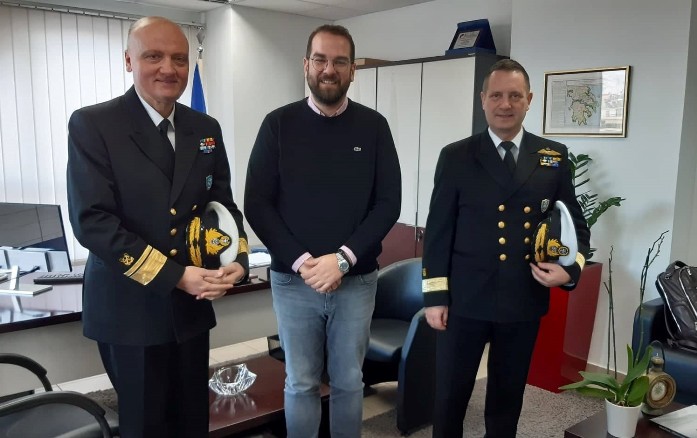 Στον Περιφερειάρχη Δυτικής Ελλάδας Ν.Φαρμάκη ο νέος Διοικητής της 5ης Περιφερειακής Διοίκησης Θ. Κούρκουλος