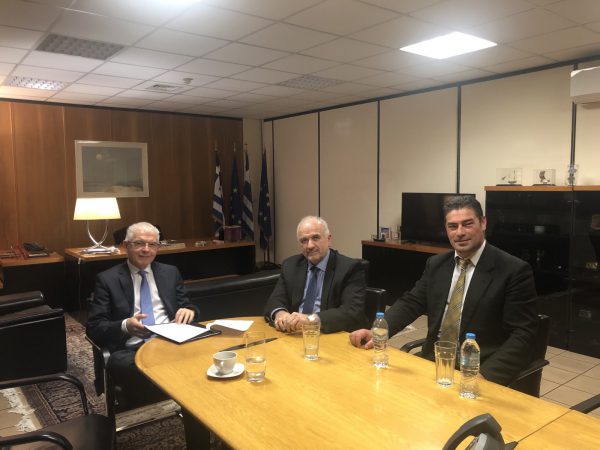 Συνάντηση του Δημάρχου Μεσολογγίου Κώστα Λύρου με την Διοίκηση του ΕΛΓΑ