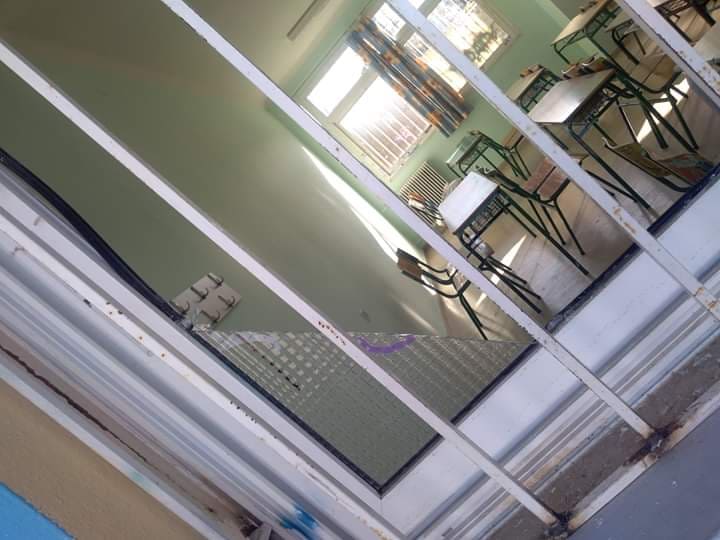 Τεράστιες ζημιές στο 4ο Γυμνάσιο Αγρινίου